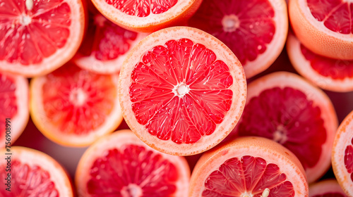 Background of red Grapefruit