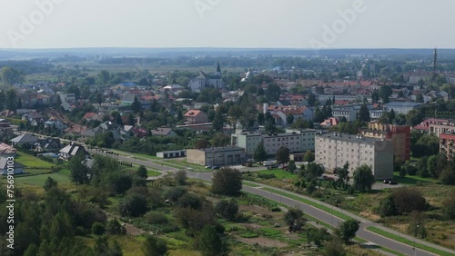 Beautiful Panorama Lubaczow Aerial View Poland photo