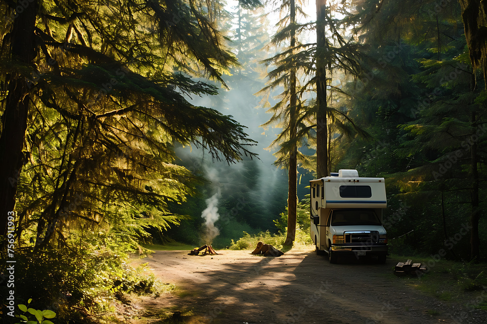 truck on the road