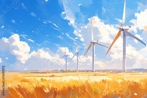 Wind power in colorful fields
The color landscape of renewable energy
