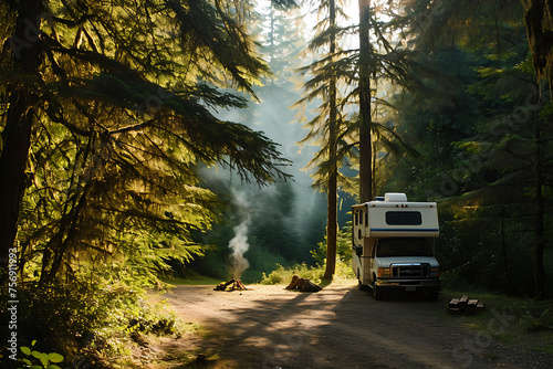 truck on the road