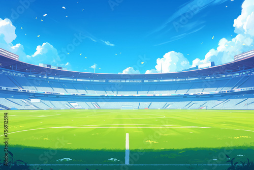 empty football field