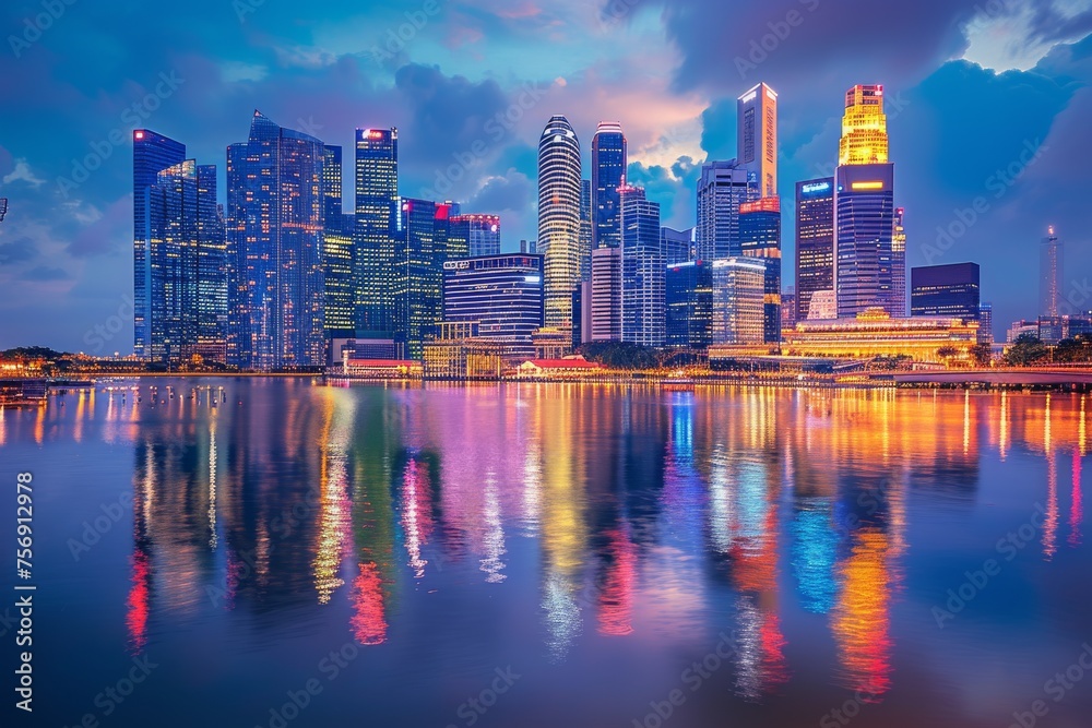 City skyline of Singapore