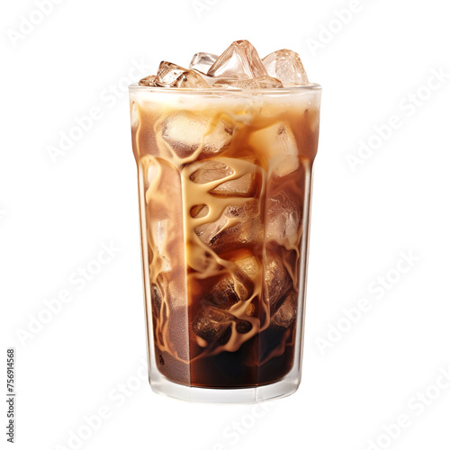 glass of cola with ice  isolated on transparent background Remove png  Clipping Path  pen tool