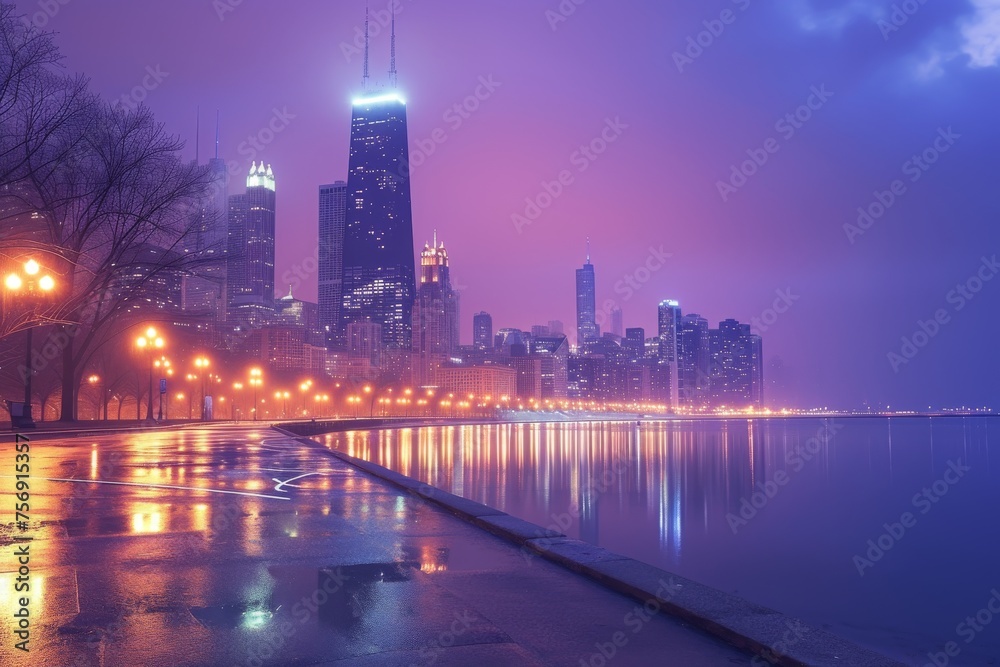 Fototapeta premium The breathtaking city skyline of Chicago