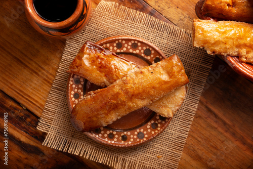 Campechanas. Traditional Mexican sweet bread, crispy and flattened in shape, similar to puff pastry, made with wheat flour, sugar, salt and lard or vegetable shortening.