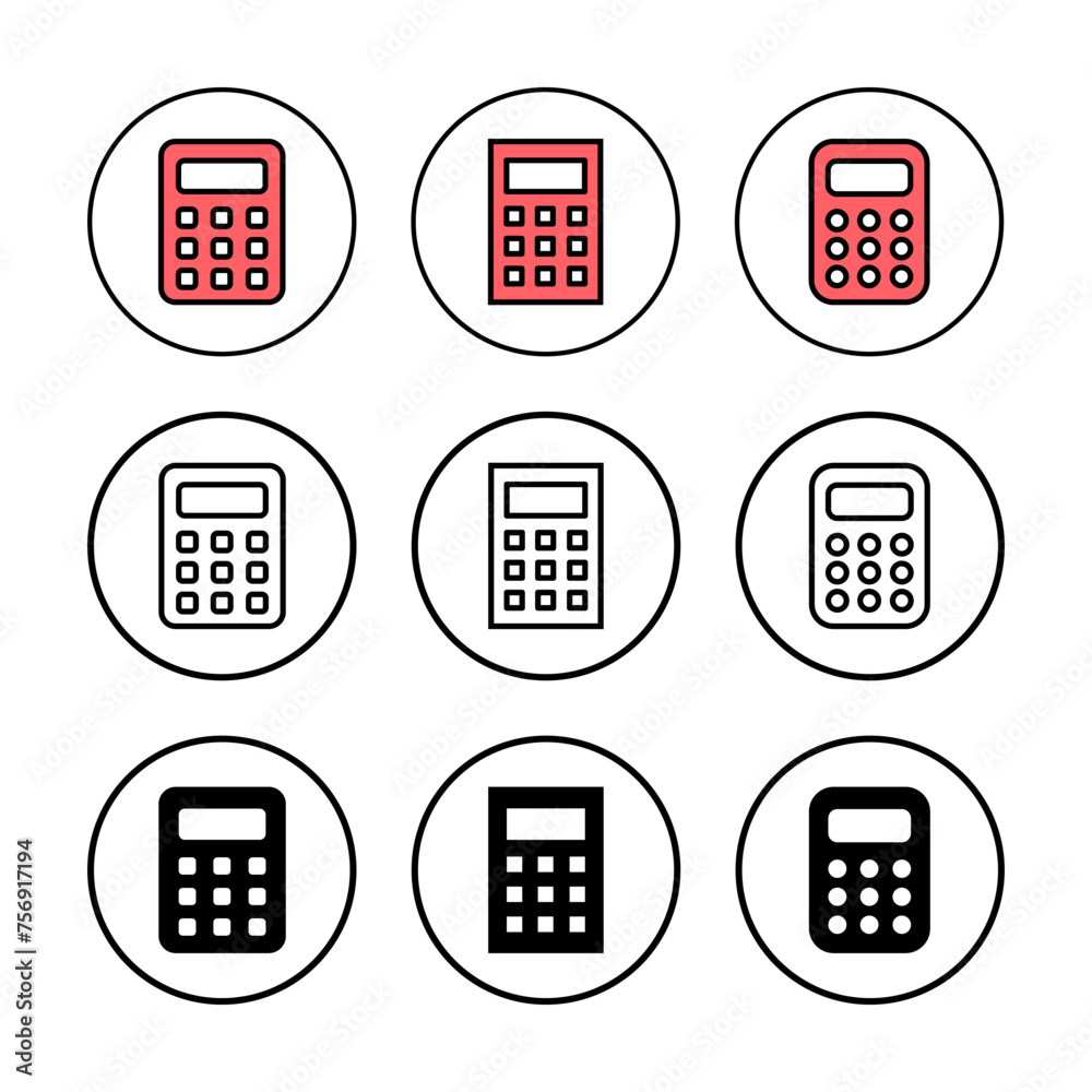 Calculator icon vector illustration. Accounting calculator sign and symbol. Calculator icon vector illustration. Accounting calculator sign and symbol.