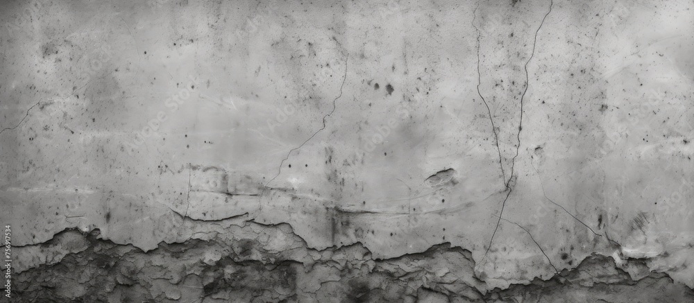 Desktop background with concrete and plaster textures in black and white.