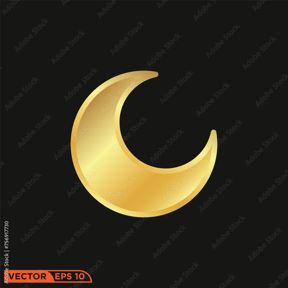 Ramadhan gold solid icon design vector graphic of template, sign and symbol Ramadhan gold solid icon design vector graphic of template, sign and symbol
