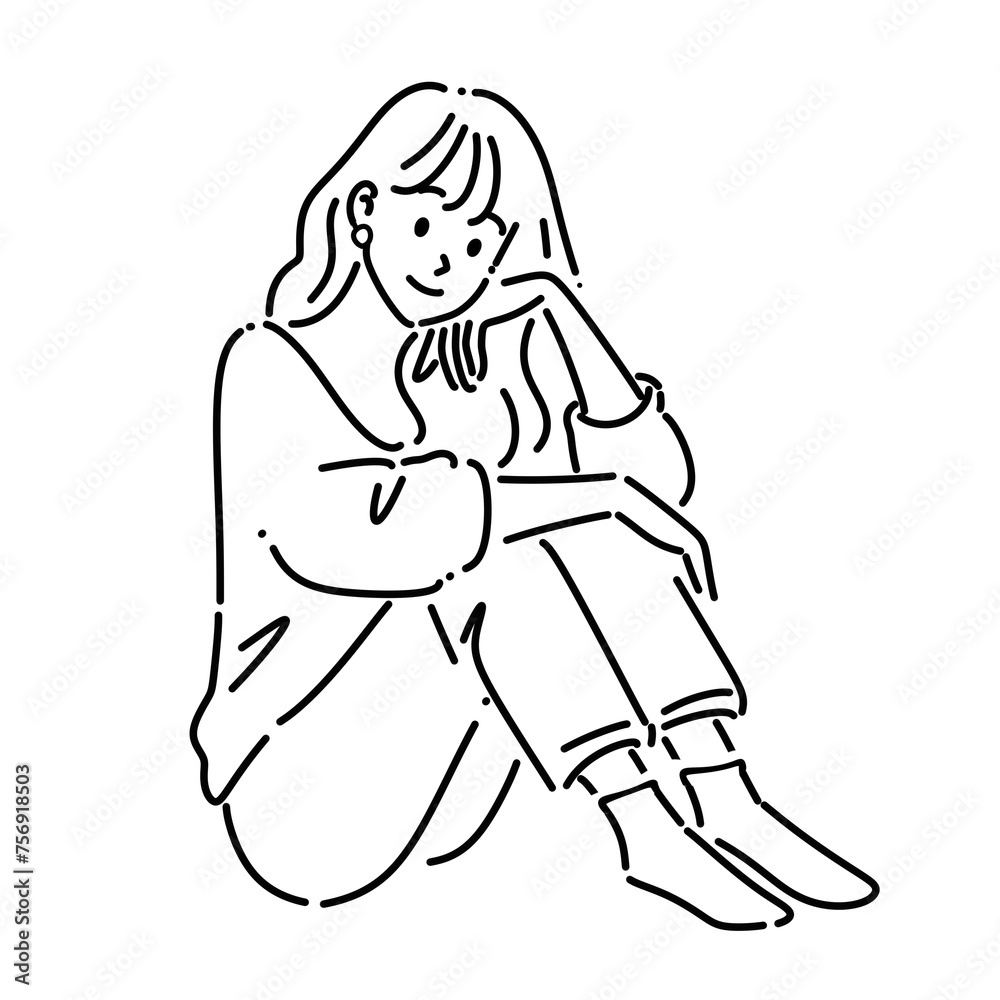女性・女の子のイラスト素材 女性・女の子のイラスト素材
