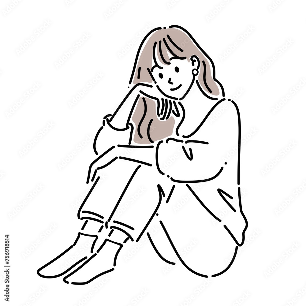 女性・女の子のイラスト素材 女性・女の子のイラスト素材