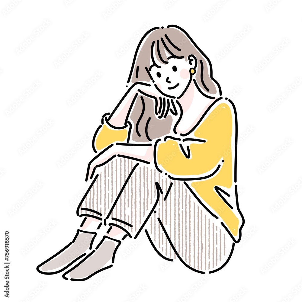 女性・女の子のイラスト素材 女性・女の子のイラスト素材