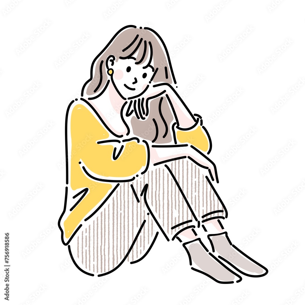 女性・女の子のイラスト素材 女性・女の子のイラスト素材