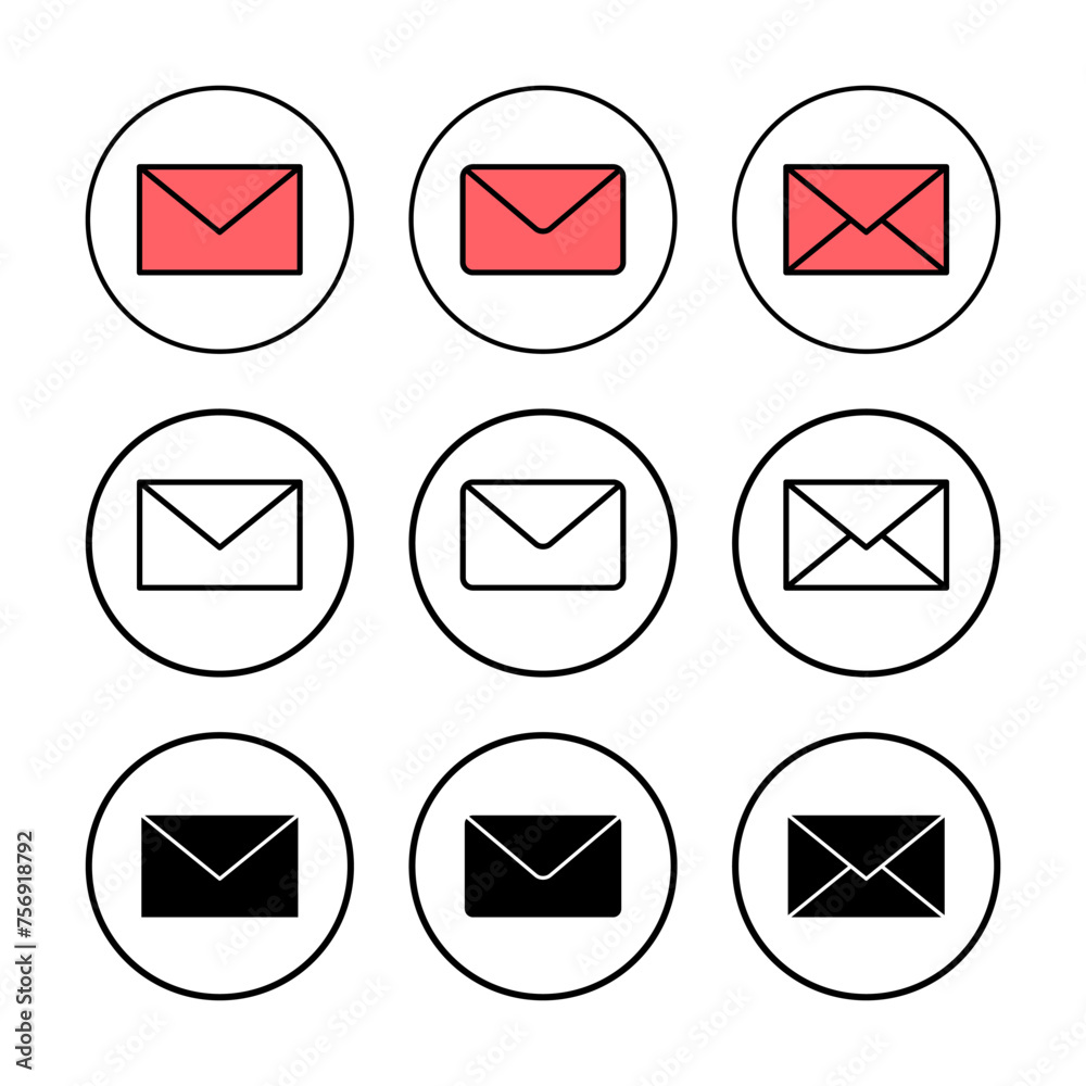 Mail icon vector illustration. email sign and symbol. E-mail icon. Envelope icon Mail icon vector illustration. email sign and symbol. E-mail icon. Envelope icon