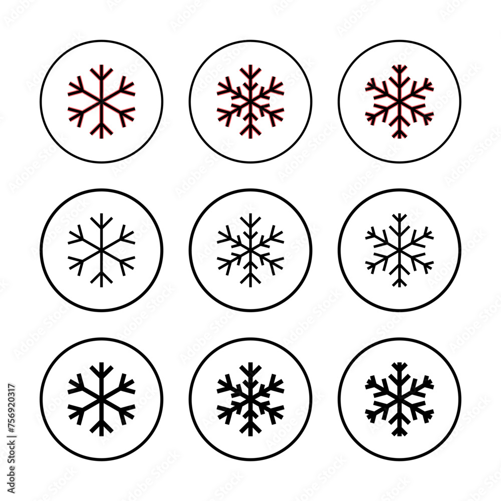 Snow icon vector illustration. snowflake sign and symbol