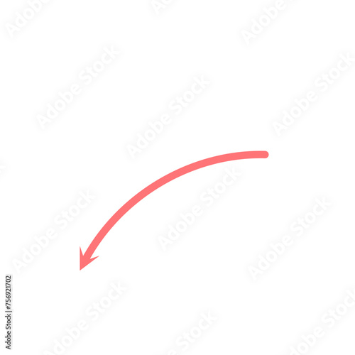 Pink Arrow Shape Decorative