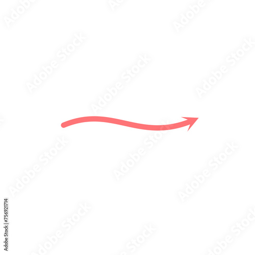 Pink Arrow Shape Decorative