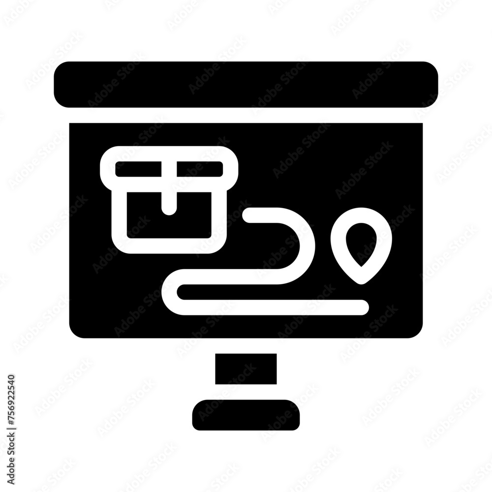 tracking glyph icon