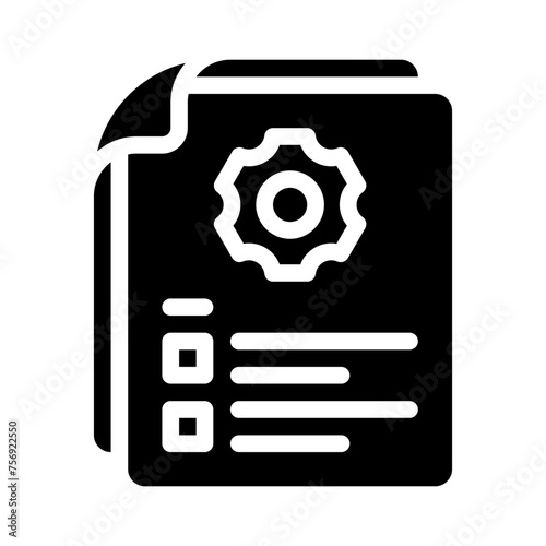 specification glyph icon