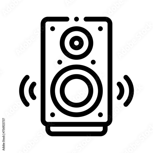 subwoofer line icon