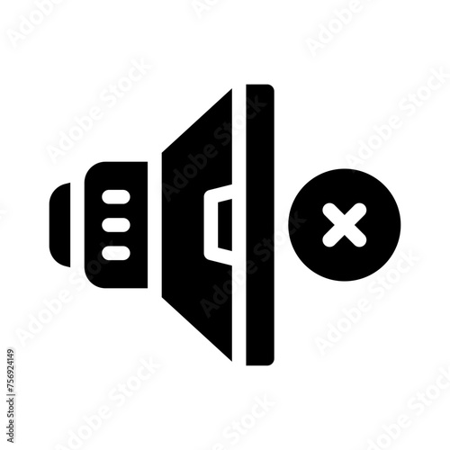 mute glyph icon