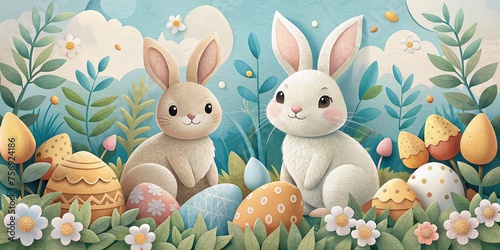 Cuddly Bunnies and Wonderfully Patterned Eggs Ready to Find Holiday Magic