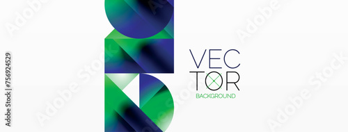 Minimalism meets gradient allure. Geometric shapes intertwine in a tranquil backdrop. Subtle hues meld, creating serene yet dynamic canvas, testament to modern aesthetics