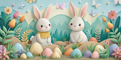 A Clutch of Bunnies and Gorgeously Patterned Eggs Celebrating New Seasons