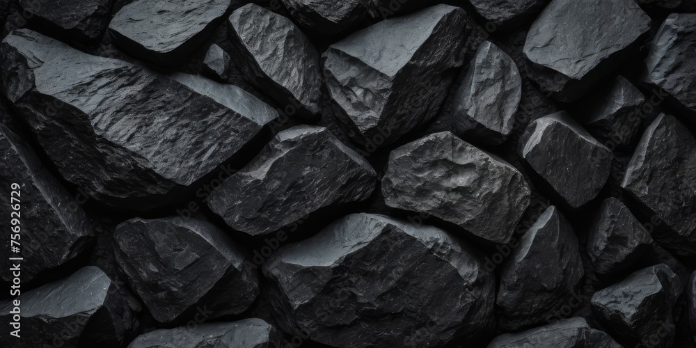 Black abstract background. Dark rock texture. Black stone background with copy space for design Black abstract background. Dark rock texture. Black stone background with copy space for design