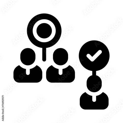 screening glyph icon