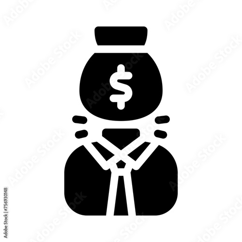 investor glyph icon
