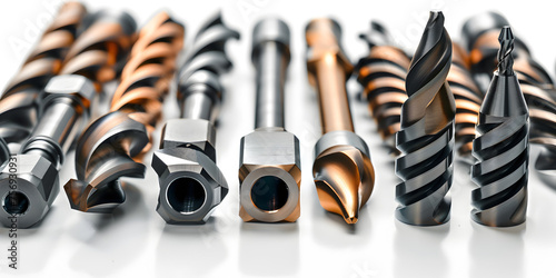 Metal cutter drill titanium carbonitride ticn coating industrial engineering concept
 photo