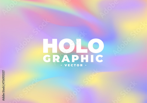 Hologram backgrounds with rainbow hologram foil or iridescent paper with pastel, neon and metal gradient. Holographic patterns