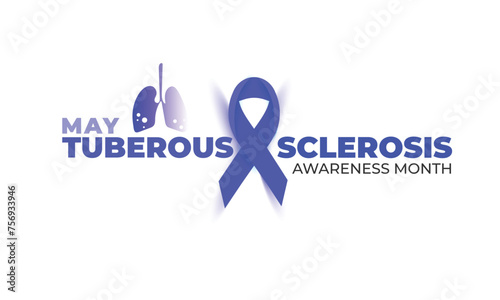 National Tuberous Sclerosis awareness month. background, banner, card, poster, template. Vector illustration.