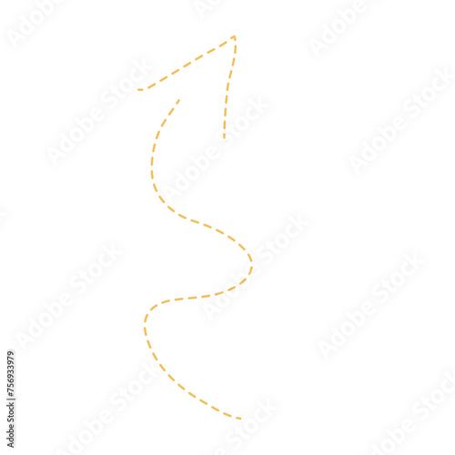 flat dash arrow element vector