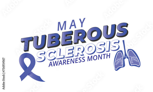 National Tuberous Sclerosis awareness month. background, banner, card, poster, template. Vector illustration.