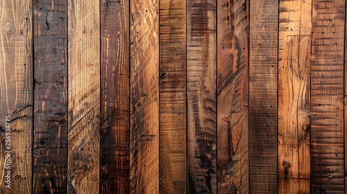 Rustic wood Background Brown Vertical Planks photo