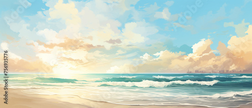 beach sand shore ocean view .. © Mishi