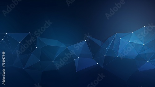 Geometric wireframe background illustrating abstract technology, presented in a polygonal vector format for versatile design applications. photo