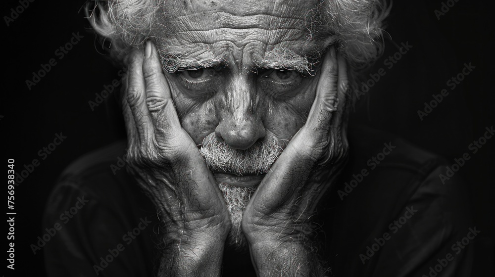 Man Hiding His Face With His Hands: An Expression of Deep Sorrow