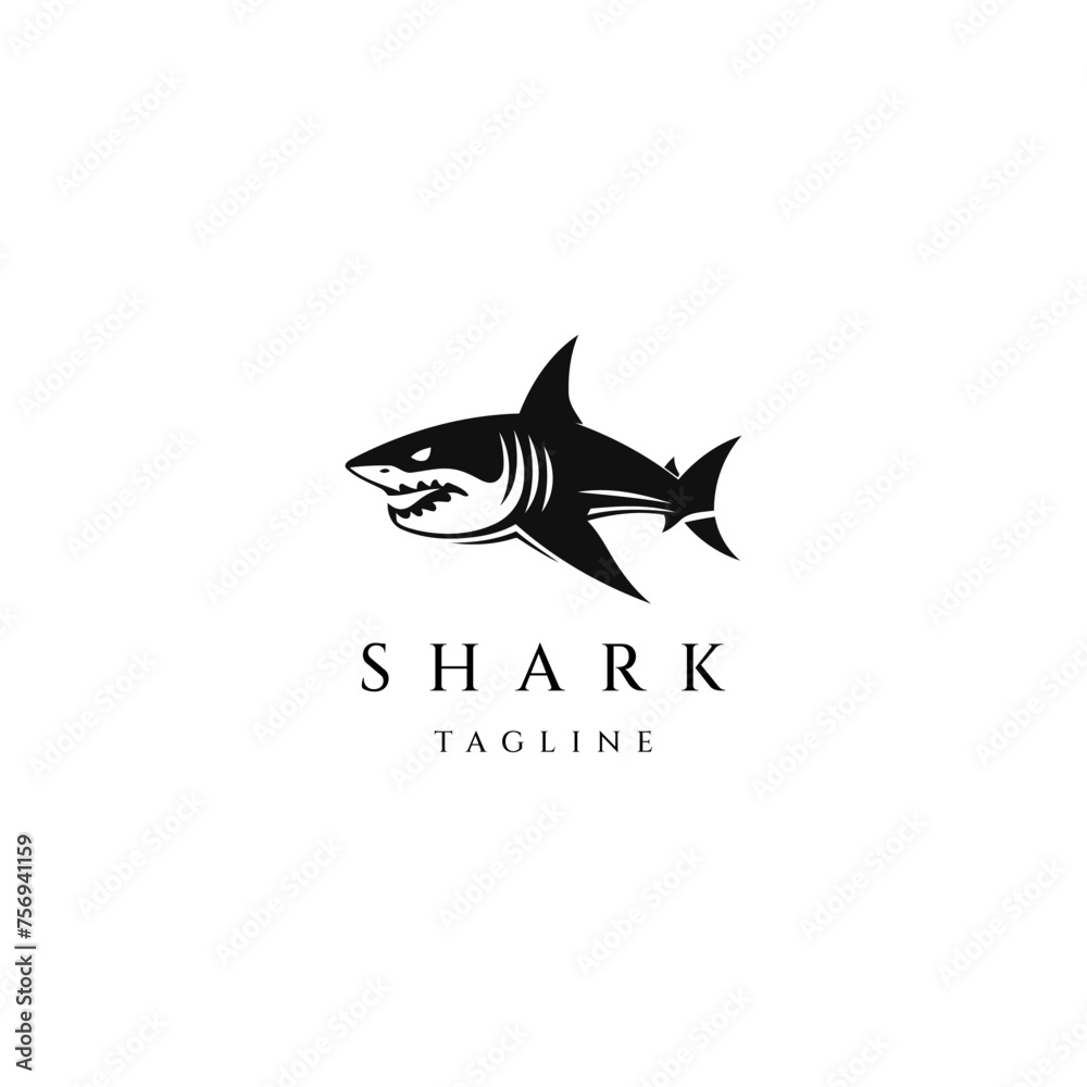Shark logo icon design vector template Shark logo icon design vector template