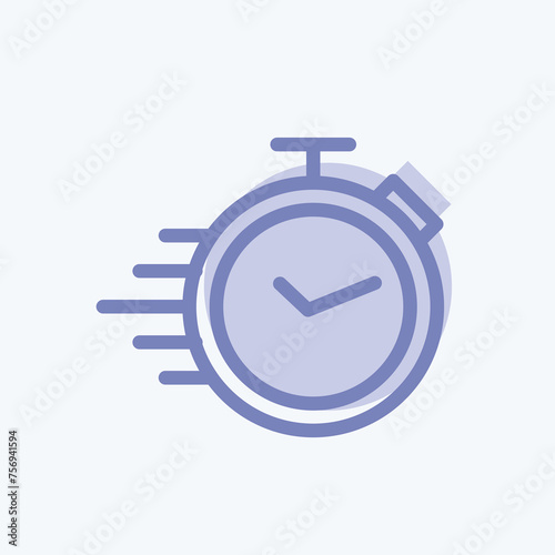Icon Quick Response. suitable for Feedback symbol. two tone style. simple design editable. design template vector. simple symbol illustration
