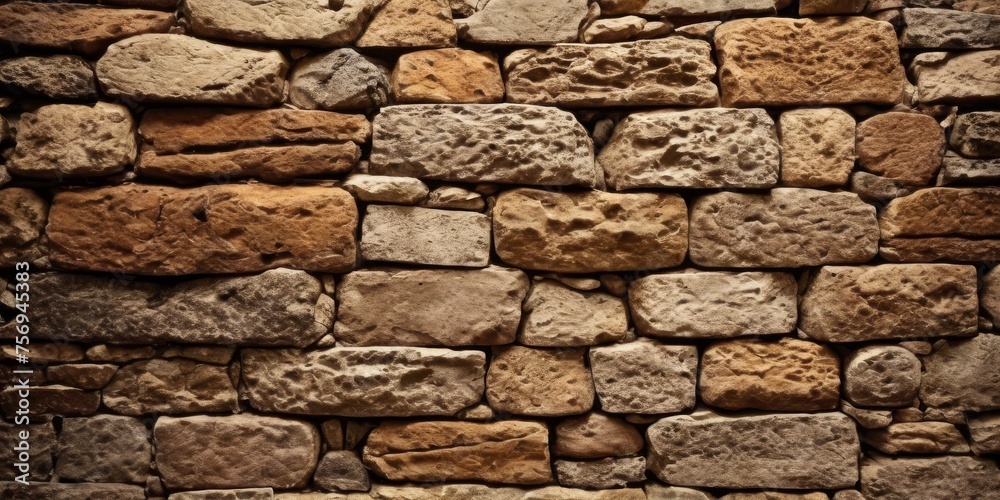 Fototapeta premium Old weathered stone wall Modern background1
