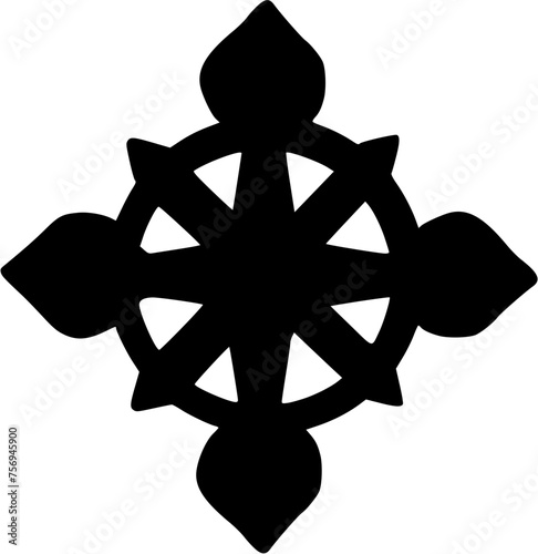 Islamic Geometric. Abstract mandala. Ethnic decorative element. Islam, Arabic, Indian, and Ottoman motifs
