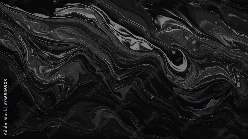 Luxurious black marble ink waves texture, suitable for wallpaper or upscale wall tile designs. Luxurious black marble ink waves texture, suitable for wallpaper or upscale wall tile designs.