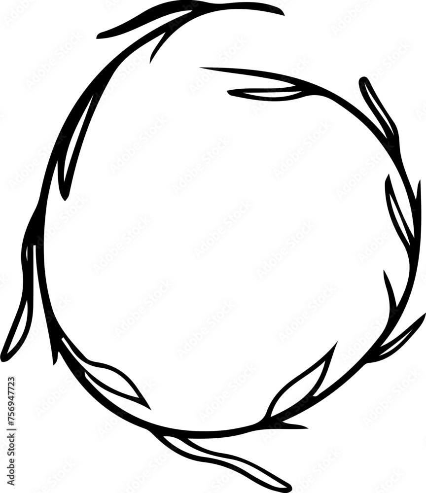 Leaf hand drawn decorative element,for decorative,wedding,invitation,print Leaf hand drawn decorative element,for decorative,wedding,invitation,print