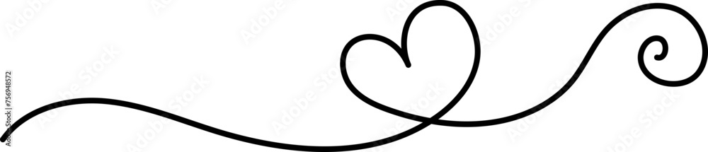 Doodle Heart Line Doodle Heart Line