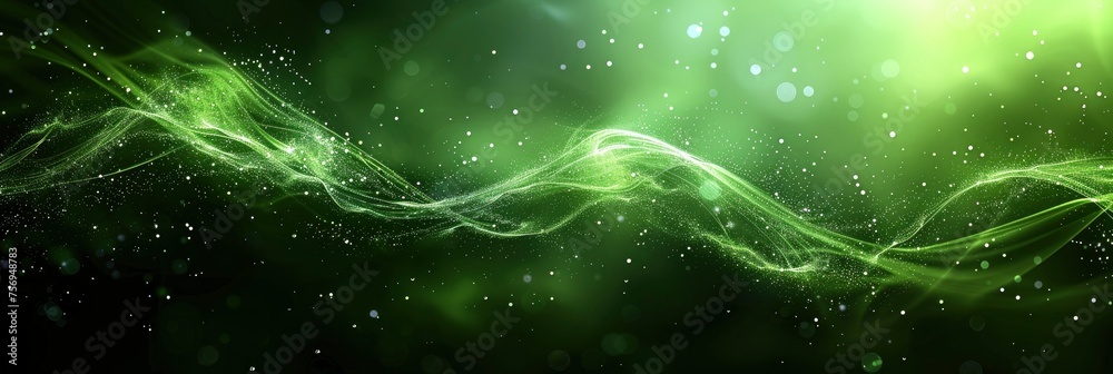 Abstract Background Gradient Deep Green, Background Image, Background For Banner, HD