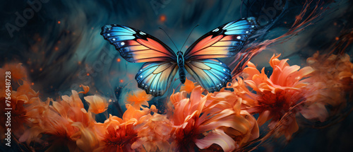 butterfly on a flower ..