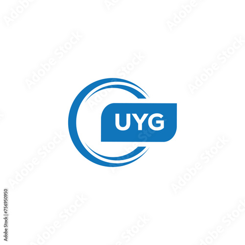 modern minimalist UYG monogram initial letters logo design photo